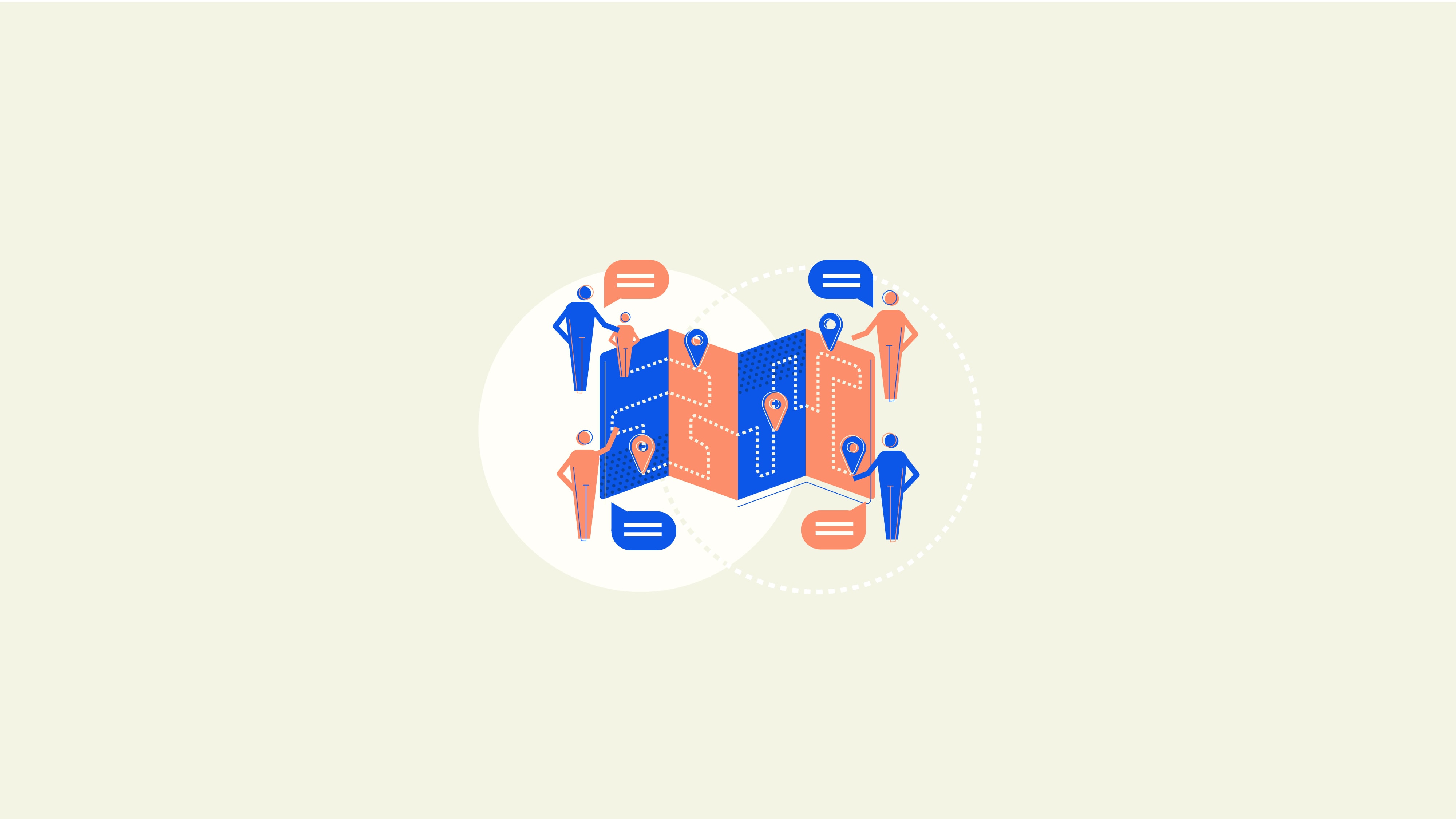 Illustration journey mapping