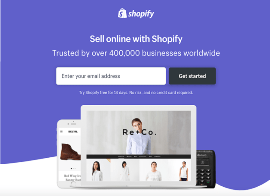 die besten landingpage 2020 - shopify